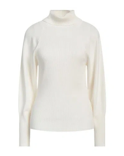 Fabiana Filippi Woman Turtleneck Ivory Size 10 Cashmere In White