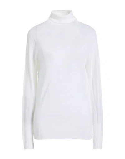 Fabiana Filippi Woman Turtleneck Ivory Size 12 Virgin Wool In White