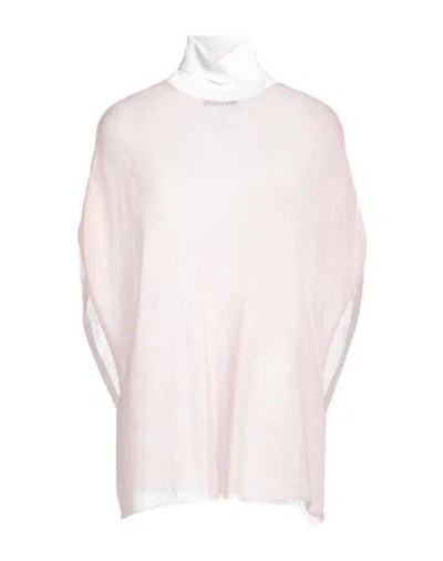 Fabiana Filippi Woman Turtleneck Light Pink Size S Mohair Wool, Polyamide, Wool