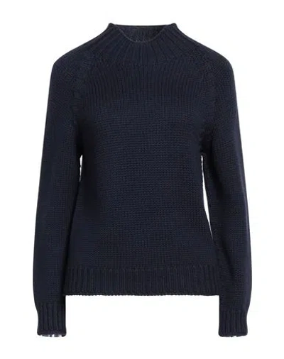Fabiana Filippi Woman Turtleneck Midnight Blue Size 12 Virgin Wool