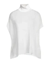 Fabiana Filippi Woman Turtleneck Off White Size M Mohair Wool, Polyamide, Wool, Viscose, Polyester In Off White