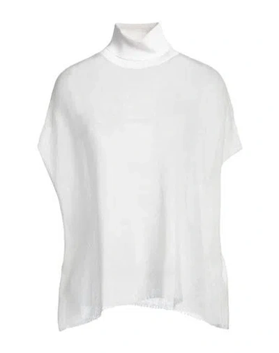 Fabiana Filippi Woman Turtleneck Off White Size M Mohair Wool, Polyamide, Wool, Viscose, Polyester
