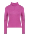 Fabiana Filippi Woman Turtleneck Purple Size 4 Cashmere In Purple