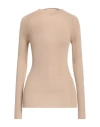 Fabiana Filippi Woman Sweater Sand Size 6 Cashmere In Beige