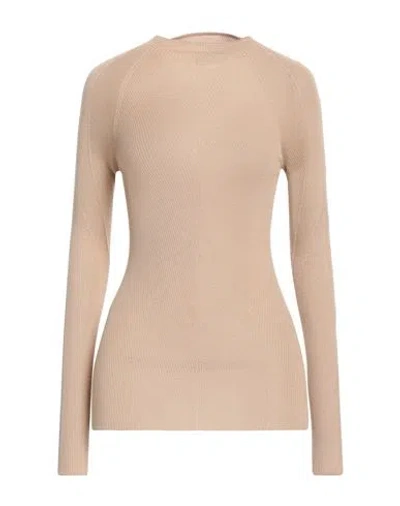 FABIANA FILIPPI FABIANA FILIPPI WOMAN SWEATER SAND SIZE 6 CASHMERE, SILK
