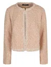 Fabiana Filippi Women's Boucle Knit Coat In Pink
