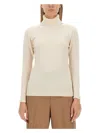 Fabiana Filippi Wool And Silk Blend Turtleneck Sweater In Neutral