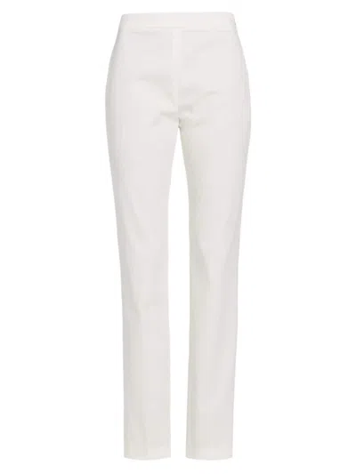 Fabiana Filippi Women's Cotton-blend Gabardine Skinny Trousers In Bianco