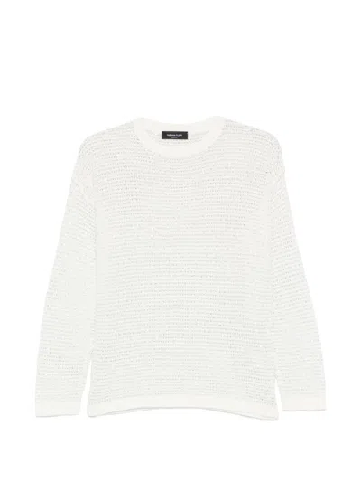 Fabiana Filippi Women's Cotton Crewneck Sweater In White