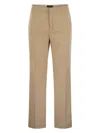 Fabiana Filippi Loose Waist Bag Details Casual Pants In Sand