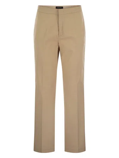 FABIANA FILIPPI WOMEN'S COTTON GABARDINE TROUSERS