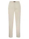 Fabiana Filippi Cotton Gabardine Trousers In White