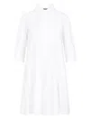 Fabiana Filippi Tiered Flared Shirt Dress In White