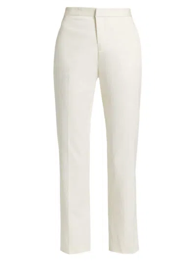 Fabiana Filippi Women's Diamanté-embellished Gabardine Crop Pants In White