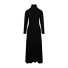 Fabiana Filippi Ribbed Knit Maxi Dress With Cut-out Detail In Black