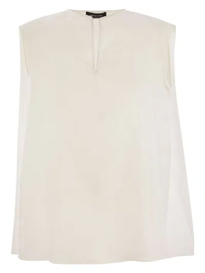 FABIANA FILIPPI WOMEN'S LINEN SLEEVELESS TOP