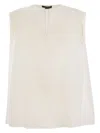 Fabiana Filippi Women's Linen Sleeveless Top In White