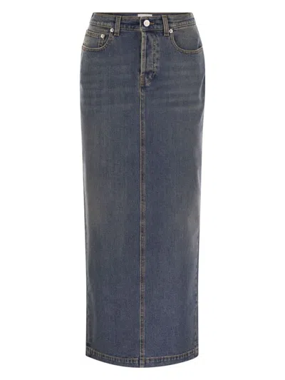 FABIANA FILIPPI WOMEN'S LONG SKIRT WITH BACK SLIT
