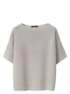 Fabiana Filippi Cotton And Lurex Sweater In Grey