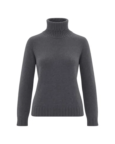 Fabiana Filippi Women's Ribbed Turtleneck Sweater In Gray