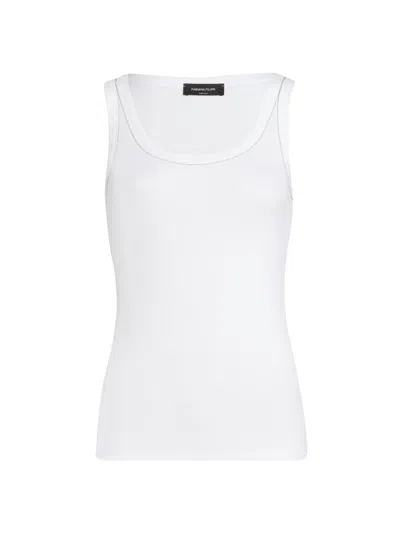 Fabiana Filippi Women's Rib-knit Jersey Tank Top In White