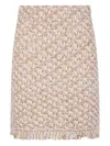 Fabiana Filippi Bicolor Tweed Boucle Mini Skirt In Multi