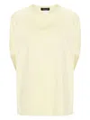 Fabiana Filippi Crew-neck Cotton T-shirt In Yellow