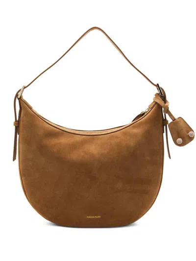 Fabiana Filippi Women's Suede Hobo Bag In Brown