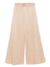 Fabiana Filippi Wide-leg Trousers Elasticated Waist In Pink