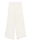 Fabiana Filippi Wide-leg Trousers With Elasticated Waistband In White
