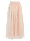 Fabiana Filippi Tulle Midi Skirt In Pink