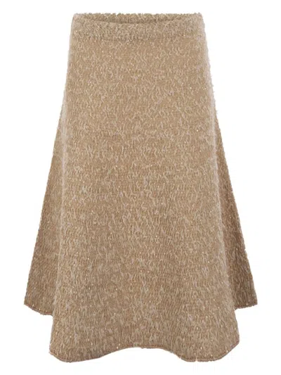 FABIANA FILIPPI WOMEN'S TWEED EFFECT FLARED SKIRT