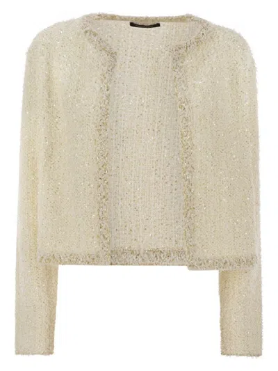 FABIANA FILIPPI WOMEN'S TWEED-EFFECT YARN CARDIGAN