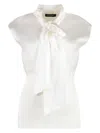 Fabiana Filippi Sleeveless Panelled Blouse In White