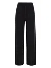 Fabiana Filippi Wide Trousers In Organic Cotton And Lurex In Black