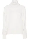 Fabiana Filippi Sequinned-turtleneck Sweater In White