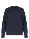 Fabiana Filippi Crew-neck Sweater With Lurex In Blue