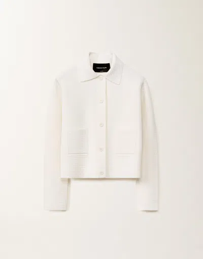 Fabiana Filippi Wool And Cotton Jacket In White