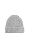 Fabiana Filippi Wool And Silk Blend Beanie In Grey