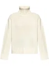 Fabiana Filippi Wool And Silk Blend Turtleneck Sweater In Beige