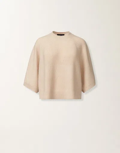 Fabiana Filippi Wool And Silk Cape With Sequins