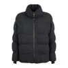 Fabiana Filippi Wool And Silk Down Jacket With Sequins In Black
