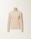 Fabiana Filippi Wool And Silk Sweater With Sequins In Beige