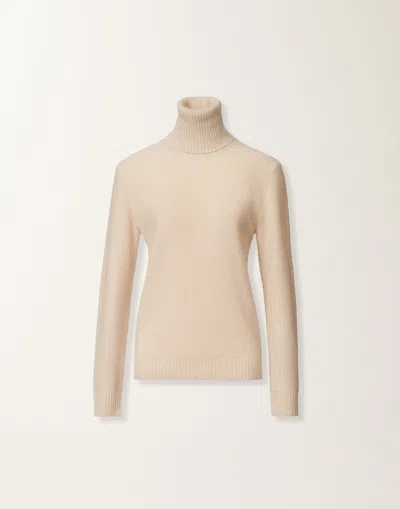 Fabiana Filippi Wool And Silk Sweater With Sequins In Beige