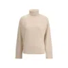 Fabiana Filippi Wool And Silk Sweater With Sequins In Neutral