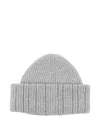Fabiana Filippi Close-fitting Knit Beanie Featuring Metallic Detail In Gray