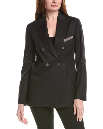 Fabiana Filippi Wool Blazer In Black