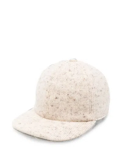 Fabiana Filippi Wool Blend Baseball Cap In Beige