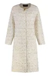 Fabiana Filippi Wool-blend Cardigan In White