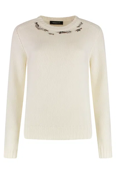 FABIANA FILIPPI FABIANA FILIPPI WOOL-BLEND CREW-NECK SWEATER